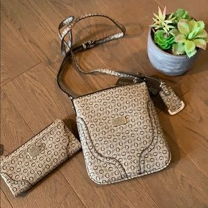 NWT GUESS crossbody and matching wallet